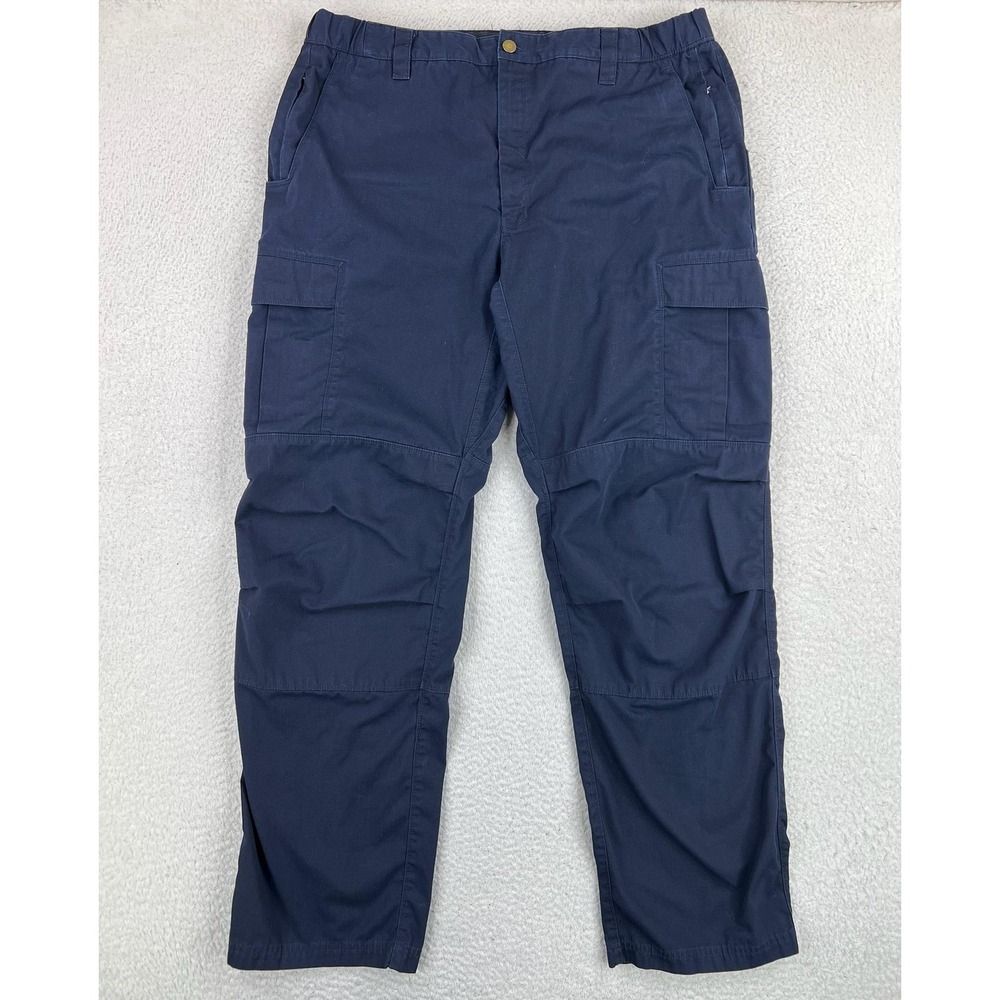 VF Imagewear Mens 40x34 Blue Relaxed Fit Cargo Workwear Utility Pants CU2248
